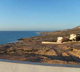 Vue de la plage de Sotavento (marrée haute)