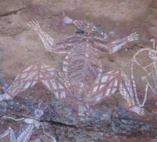 Moderne Kunst der Aborigines (1000 Jahre alt)