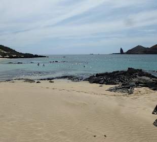 Strand auf Santiago, gut zum schnorcheln
