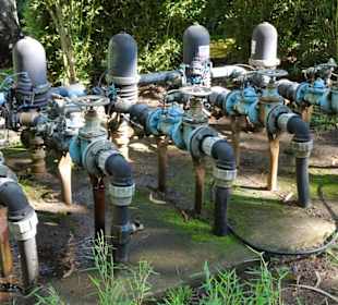 Pumpenstation im Botanischen Garten Mascarin