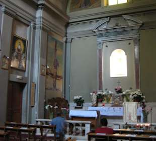 Wnętrze kościoła Domine Quo Vadis