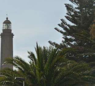 Der Leuchtturm, von den Dünen aus gesehen