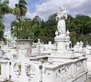 Blick auf den Friedhof