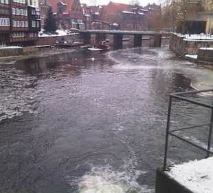 Die Schleuse der Ilmenau