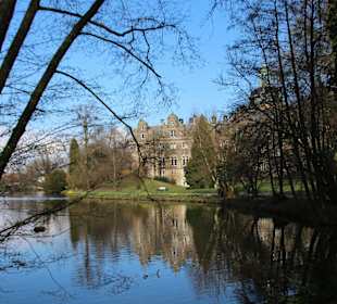 Blick auf die Rückseite von Schloss Bückeburg
