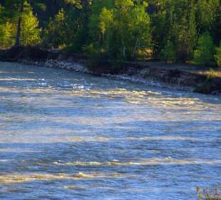 Rafting Selge Landschaft/An- & Abfahrt