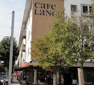 Außenansicht des Cafés