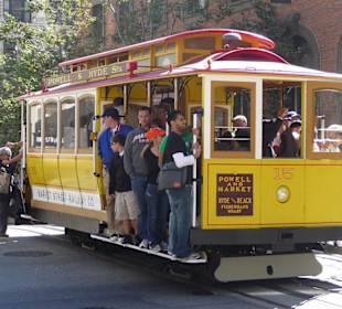 Cable Car in der Powell Street