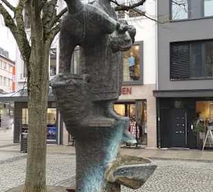 Das Marktbrünnle am Marktplatz von Schweinfurt