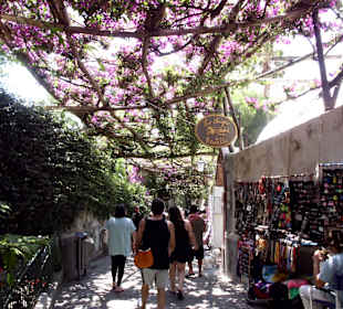 Einkaufsgasse in Positano