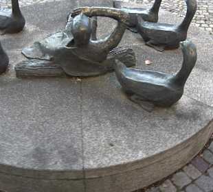 Skulptur Heiliger St. Martin mit den Gänsen Althei