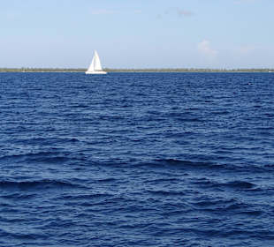 Rückfahrt von Saoma. Blaues Meer aber schön ruhig