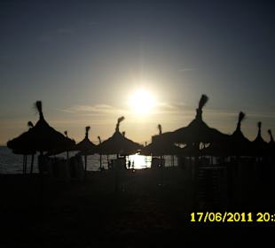 Sonnenuntergang an der Playa de Palma
