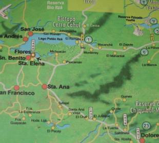 Das Dep. Peten, Guatemala