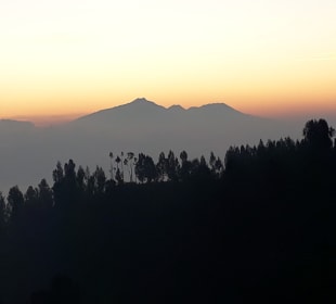 Sonnenuntergang am Bromo