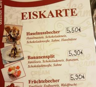 Auszug aus der Eiskarte