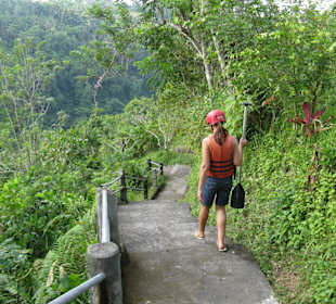 Treppenstufen nach unten