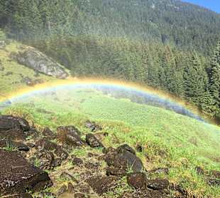 Regenbogen an den Krimmler Wasserfällen 