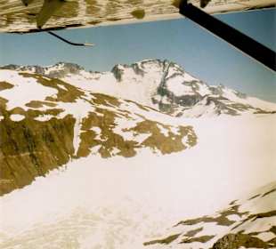 Blick auf einen der Gletscher