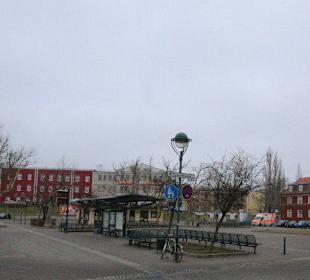 Blick zu Omnibusbahnhof