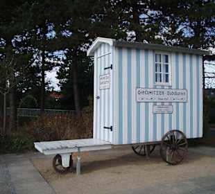 Badekarren auf der Promenade