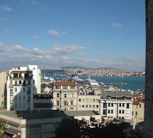 Aussicht von und auf Galata