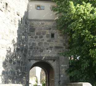 Bei der Befestigungsanlage vom Klingentorturm