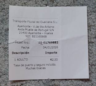 Fahrkarte nach Vila Real de Santo António