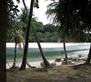 Palmenstrände auf Sentosa