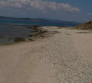 Strand auf einen der Inseln (so toll)