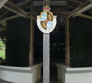 Das Gradierwerk im Kurgarten von Ramsau