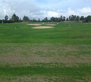 Blick die Driving Range hoch