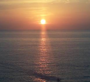 Sonnenuntergang am Hafen