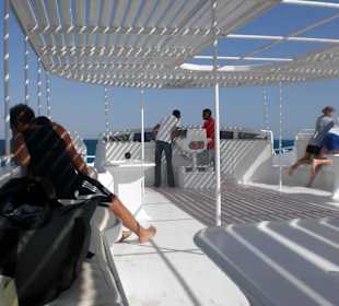 Auf dem oberen Deck