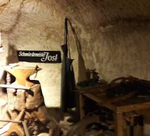 Ausstellung in den Katakomben