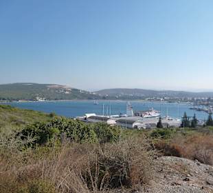 Ausblick auf Hafen von Sigacik