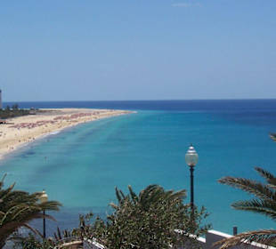 Strand von Jandia mit Leuchtturm