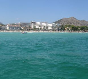 Strand vom Wasser aus