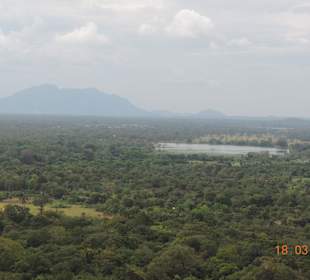 Rundblick vom Sigiriya Felsen