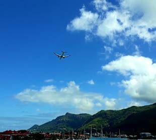 A380 Flug über Eden Island