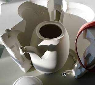 Porzellanabteilung im Heimatmuseum