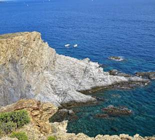 Der Blick vom Cap l'Abeille auf das Meer
