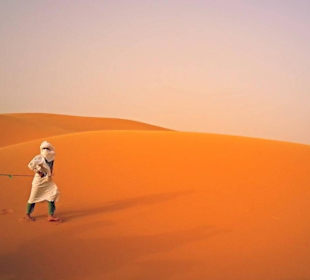 Camel ride back from the camp to the hotel 