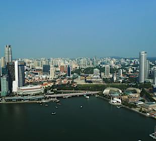Blick vom Marina Bay Sands