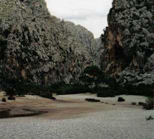 Torrent de pareis in Blickrichtung Schlucht