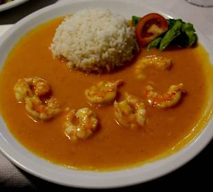 Garnelen in Hummersoße