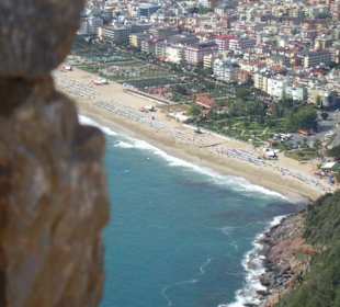 Blick auf den Kleopatra Strand