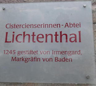 Kloster Lichtenthal im Stadtteil Lichtental