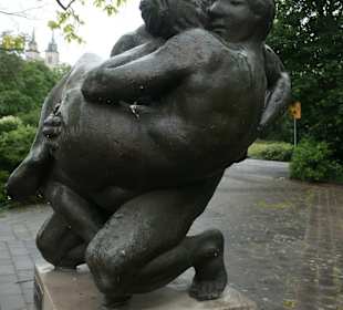 Unterwegs im Skulpturenpark von Magdeburg