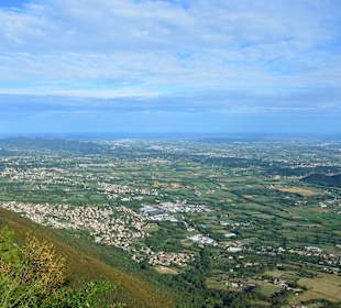 Ausblick vom Gleitschirmflieger Startplatz